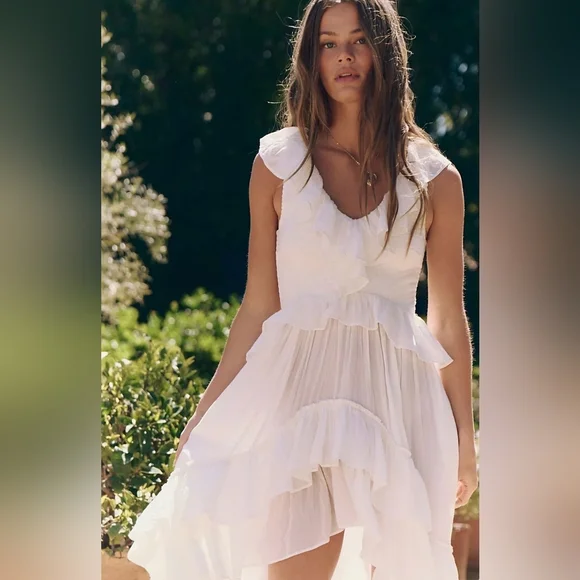 Free People Sunsational Midi Dress In Ivory - Picture 4 of 5